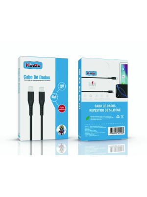 SILICONE TYPE C - TYPE C 60W - PRETO