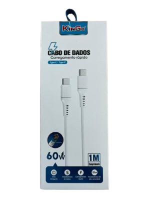 Cabo de Dados PVC 60W Type C – Type C
