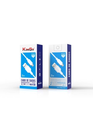 Cabo De Dados Simples 2m Kingo - Micro USB