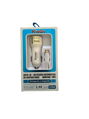 Carregador Veicular para Celular 2.4A IPhone (C204)