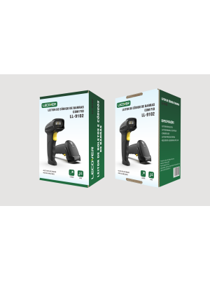 Leitor de Código de Barras com Fio LL-9102 – LECOVER