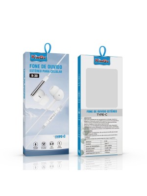 Fone de Ouvido Estéreo Type-C - R-30