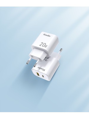 FONTE USB TYPE C PD-20W-D - BRANCO