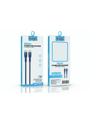 CABO CORDA 2.4 TYPE C - TYPE C 60W - AZUL